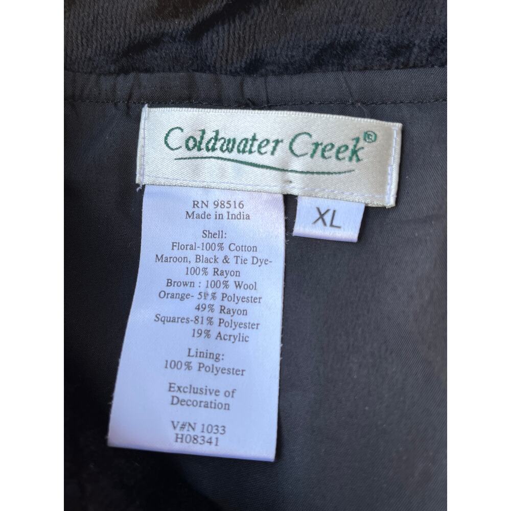 Coldwater Creek Vintage Pathwork Jacket Size XL - Picture 7 of 10